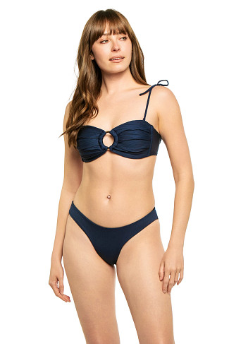 NAVY Cannes Bandeau Bikini Top
