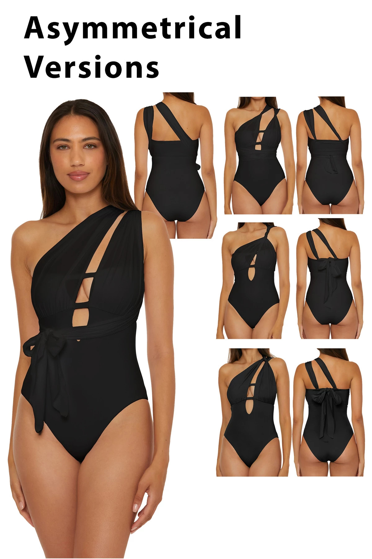 BLACK The Butterfly Multi-Way One Piece Swimsuit image number 4