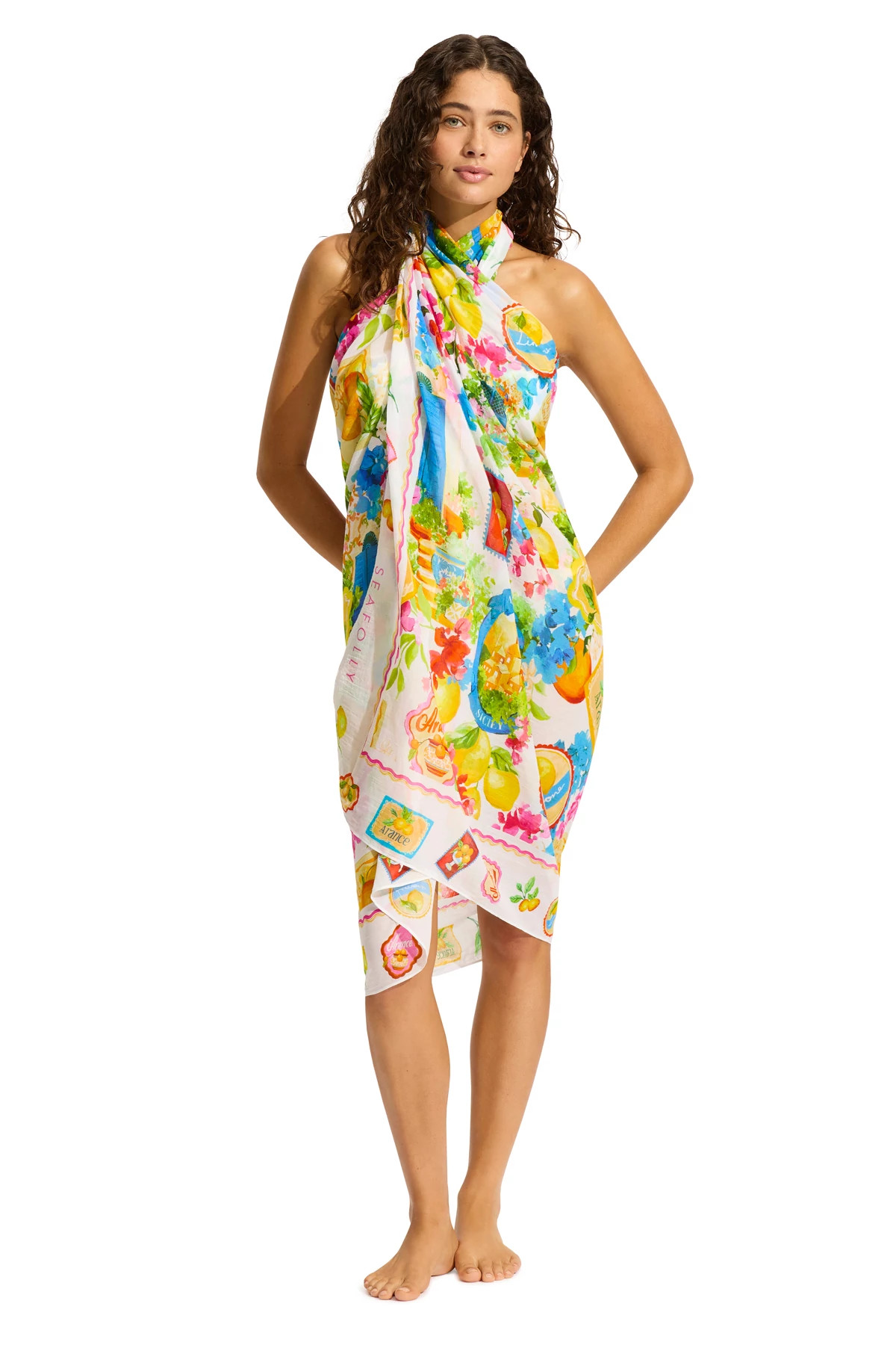 WHITE Ciao Bella Multi-Way Sarong image number 3
