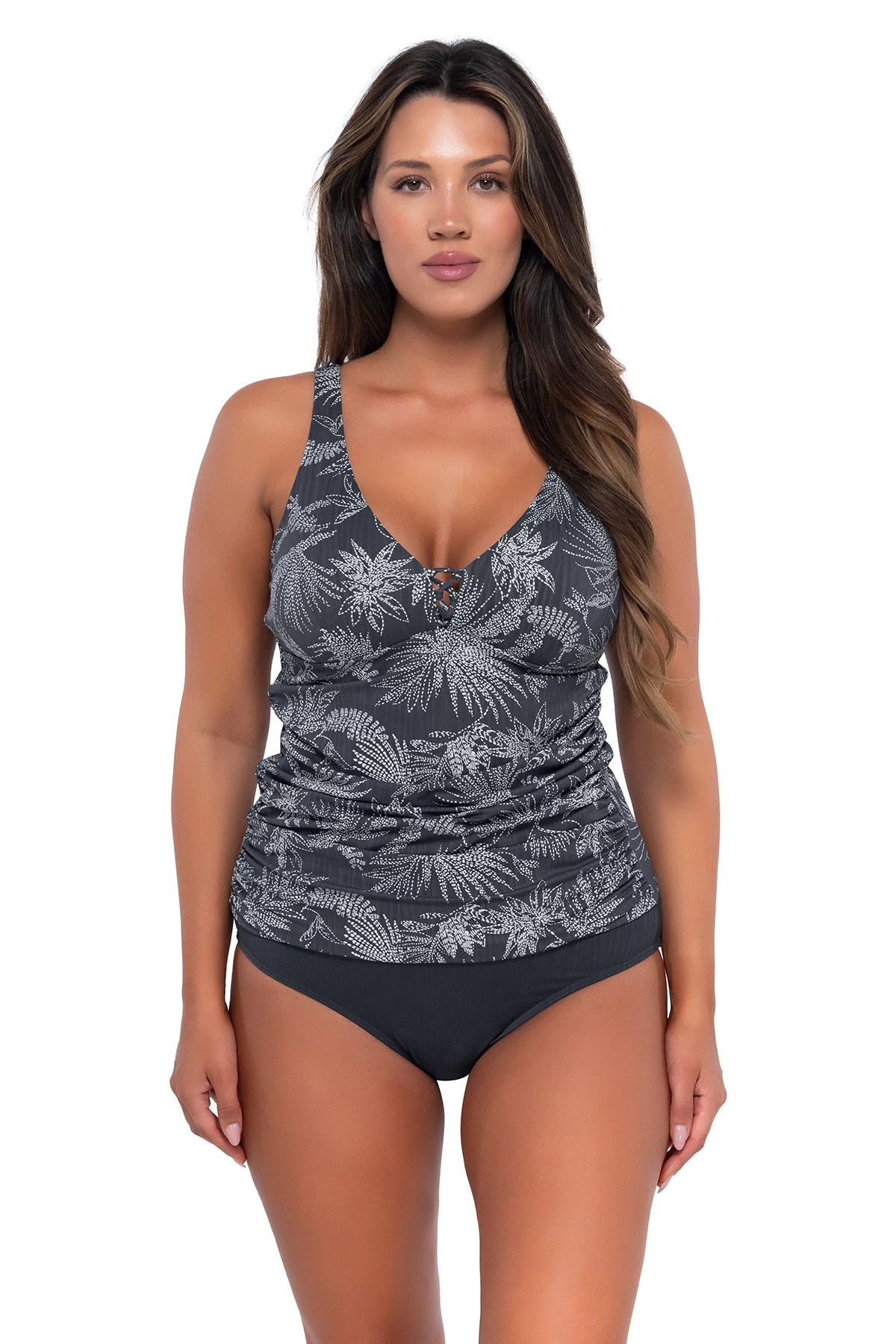 FANFARE SEAGRASS TEXTURE Emerson Tankini Top image number 1