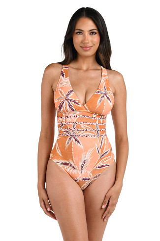 SIENNA Multi-Strap Cross-Back One Piece Swimsuit