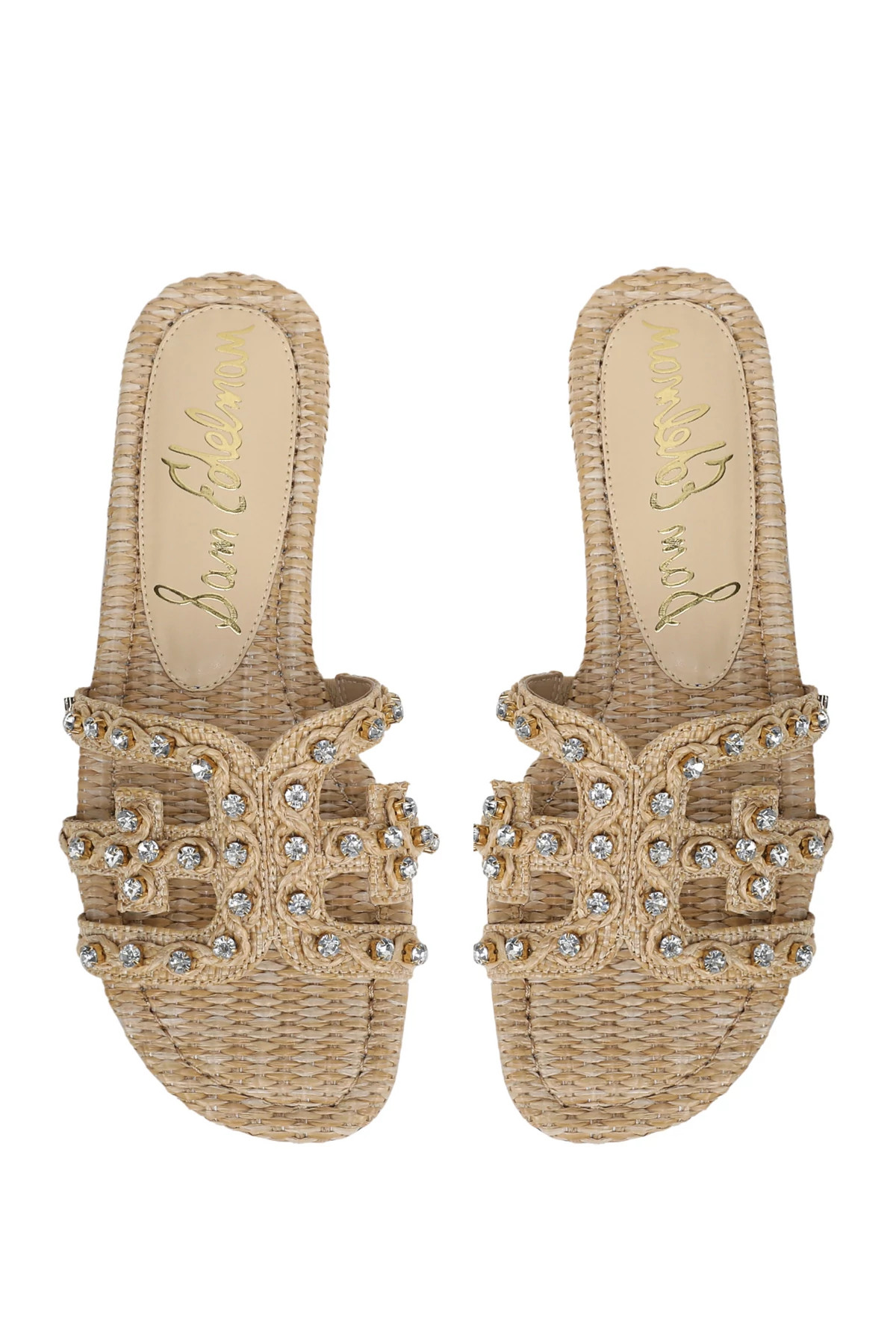 BLEACHED BEECHWOOD Jewel Raffia Slide image number 1