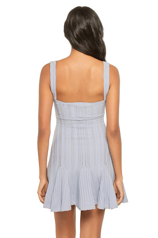 MOONWASH Tabitha Knit Square Neck Mini Dress