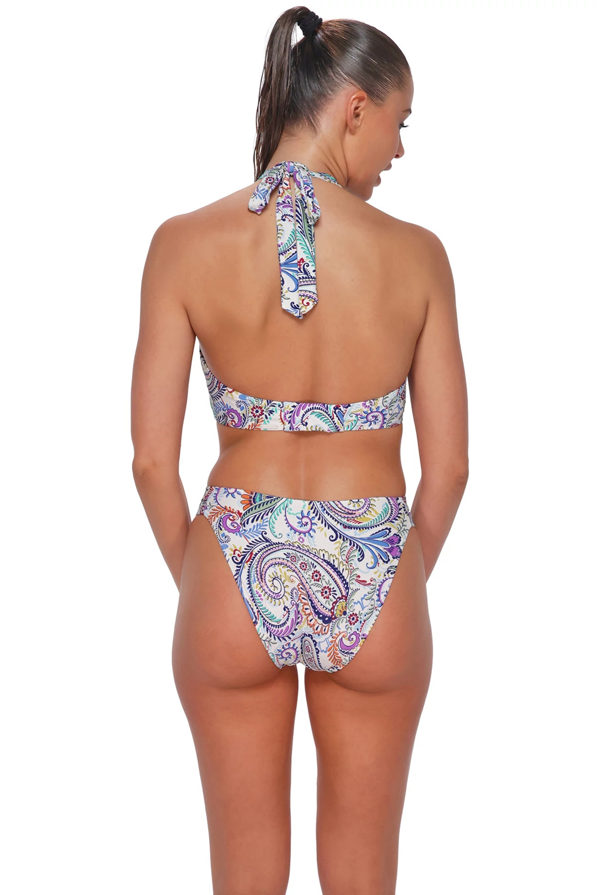 TIDE POOL TWIST Vienna V-Wire Bikini Top (D+ Cup) image number 3