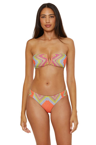 MULTI Summer Sunrise Bandeau Bikini Top