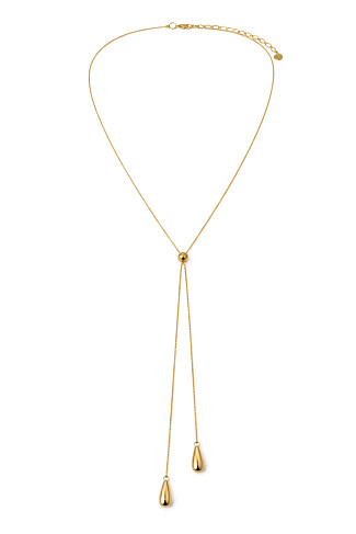 GOLD Double Drop Necklace