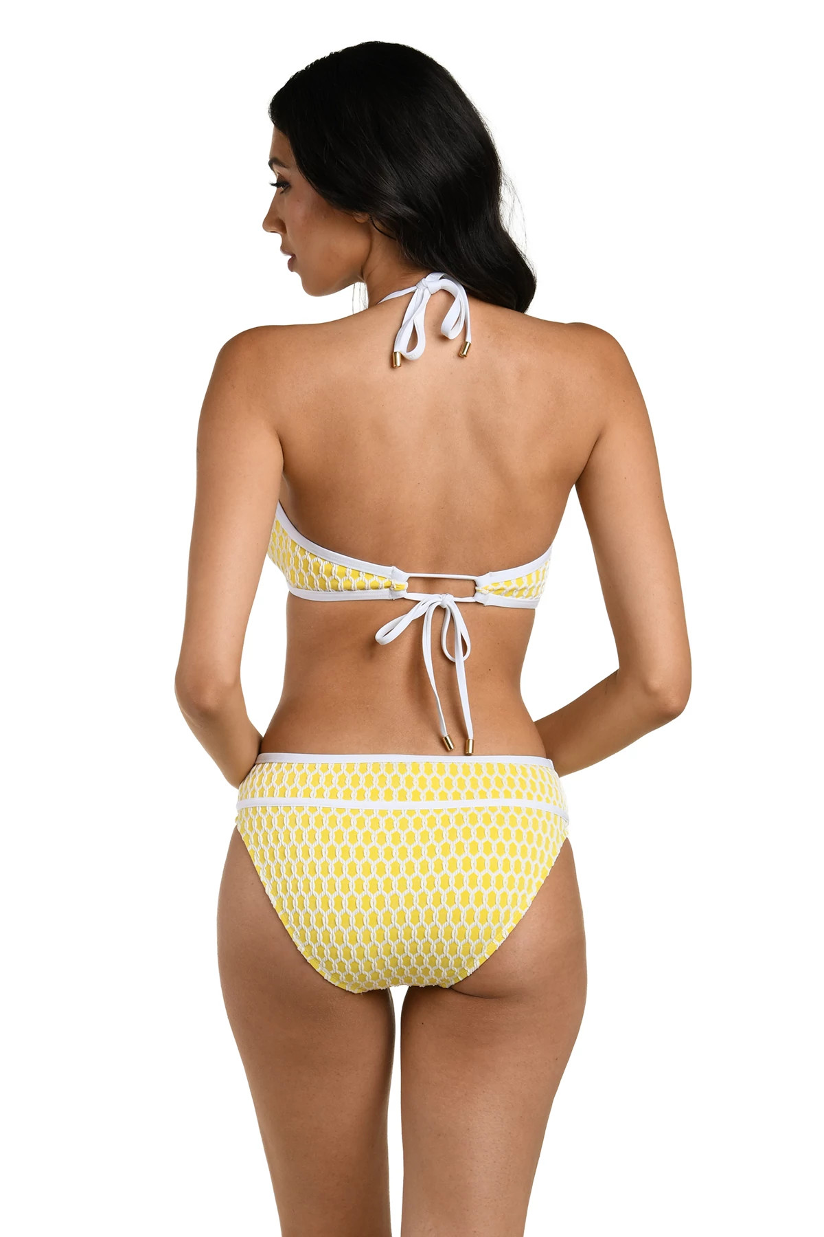 SOLEIL Triangle Halter Bikini Top image number 2