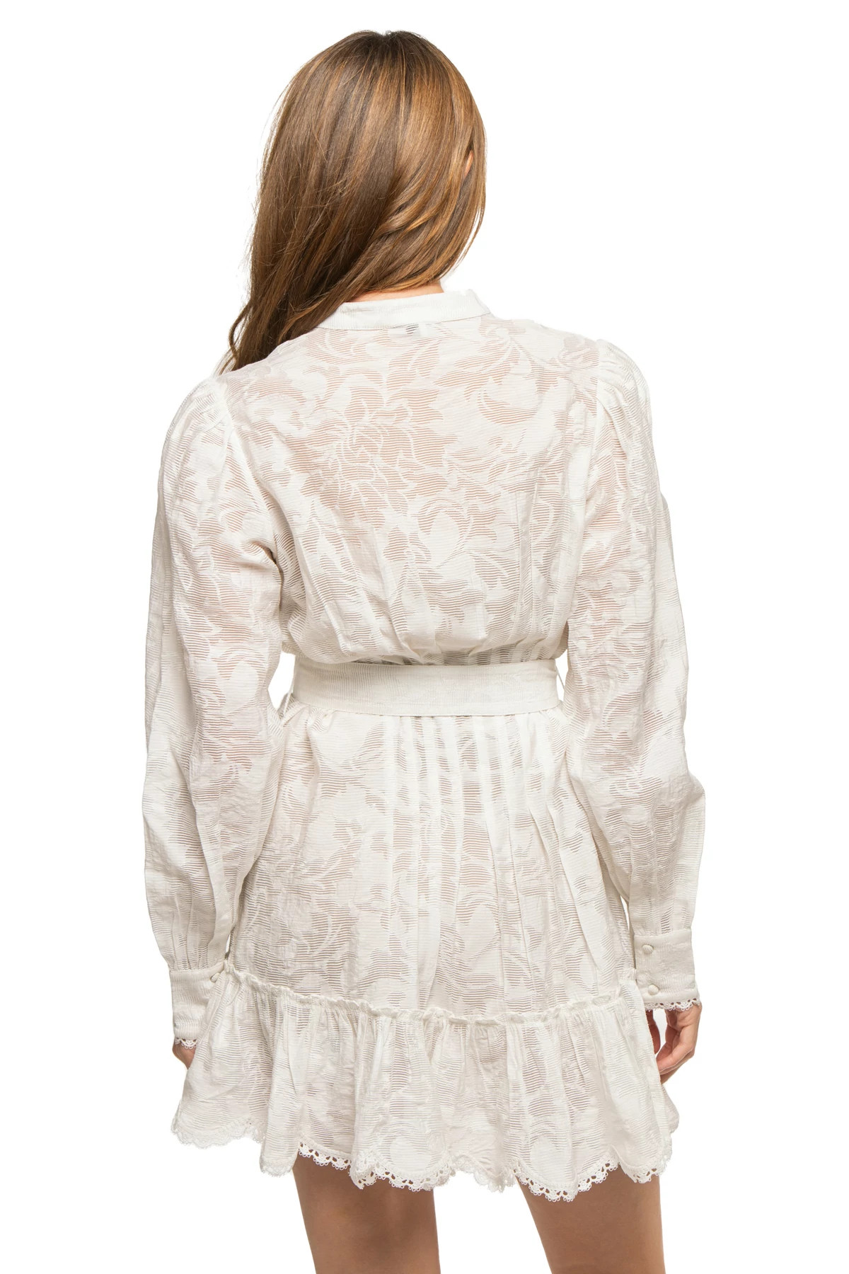 WHITE High Neck Mini Dress image number 2
