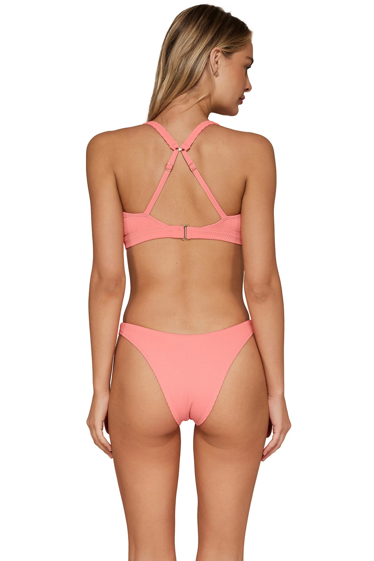 CORAL RIO RIB Paige Bralette Bikini Top image number 2
