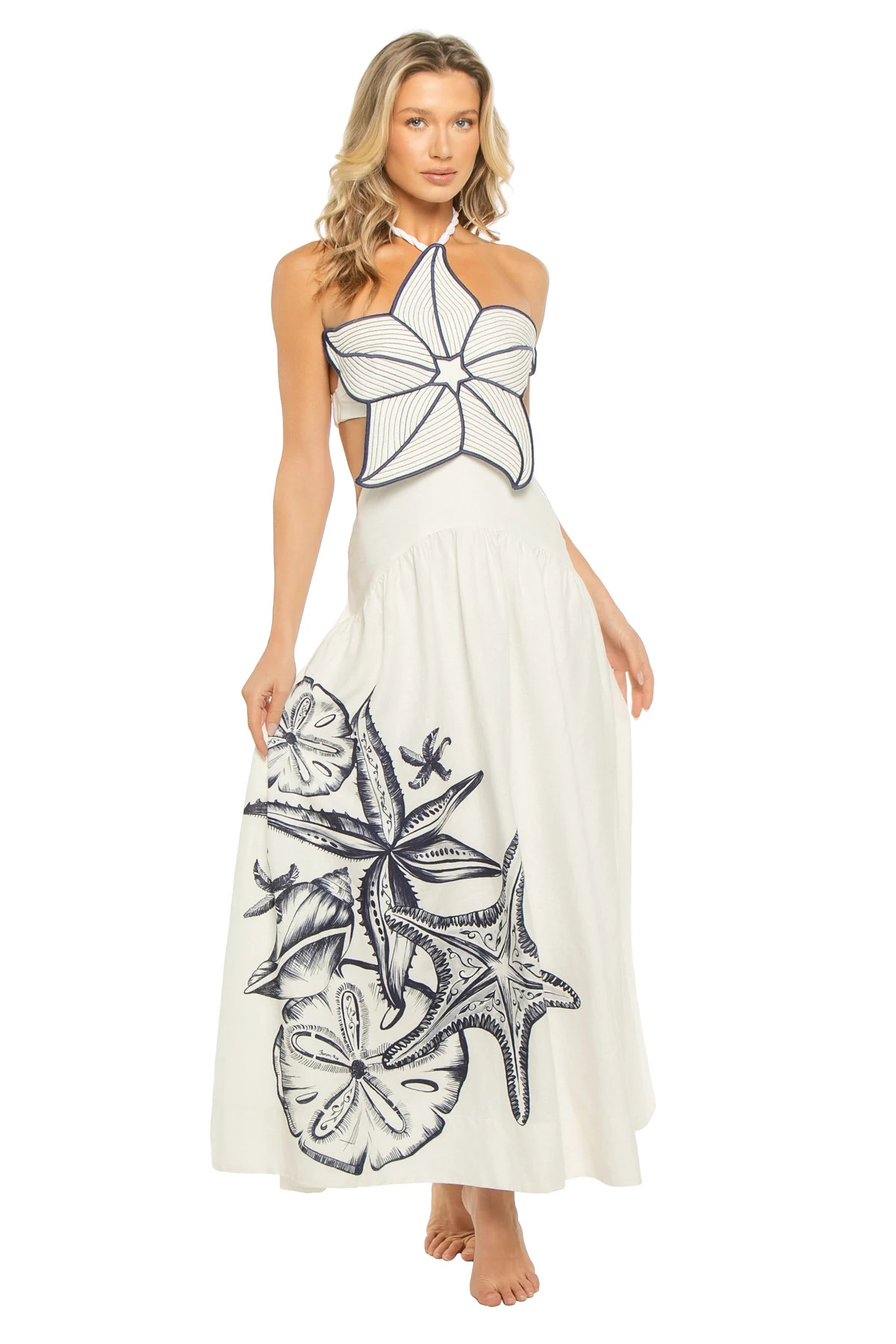 COASTS STARS OFF-WHITE Coast Stars Maxi Dress image number 1