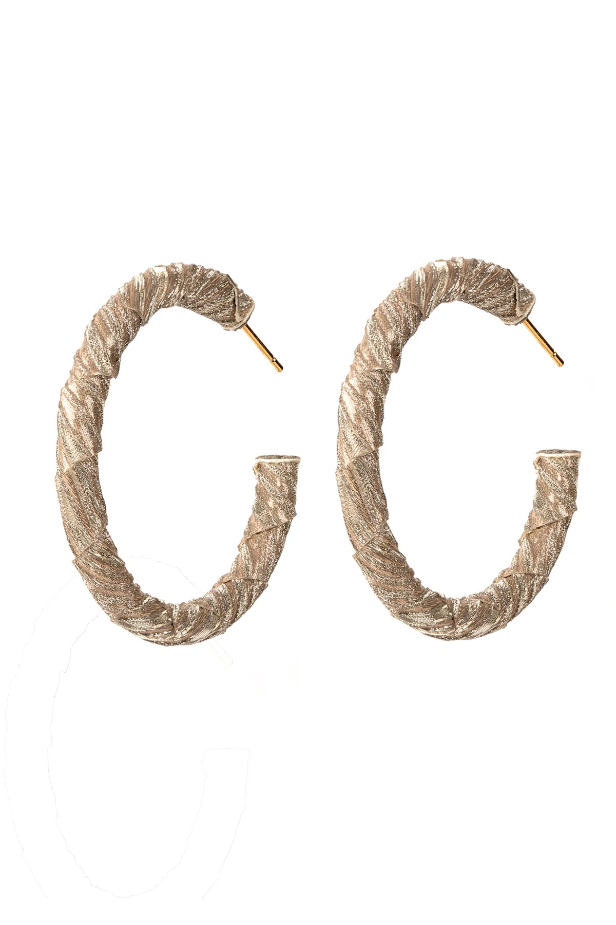 CHAMPAGNE Ozari Hoop Earrings image number 1