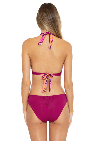 MULTI Lucia Reversible Banded Halter Bikini Top
