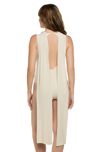 BEIGE Nelly High Neck One Piece Swimsuit