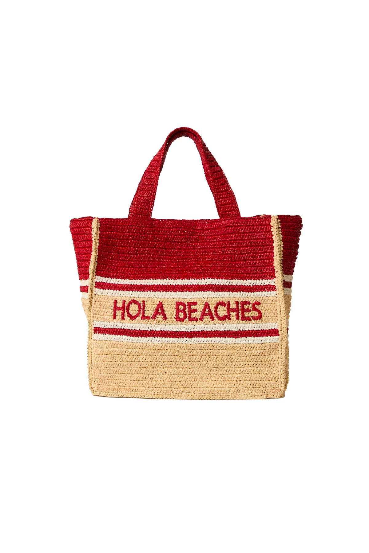 RED MULTI Hola Beaches Boxy Tote image number 1