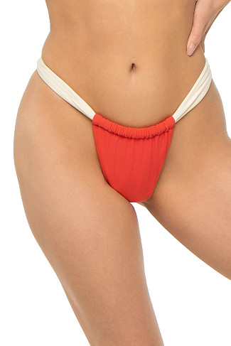 CHERRY CREAM BINDED Sandra Brazilian Bikini Bottom