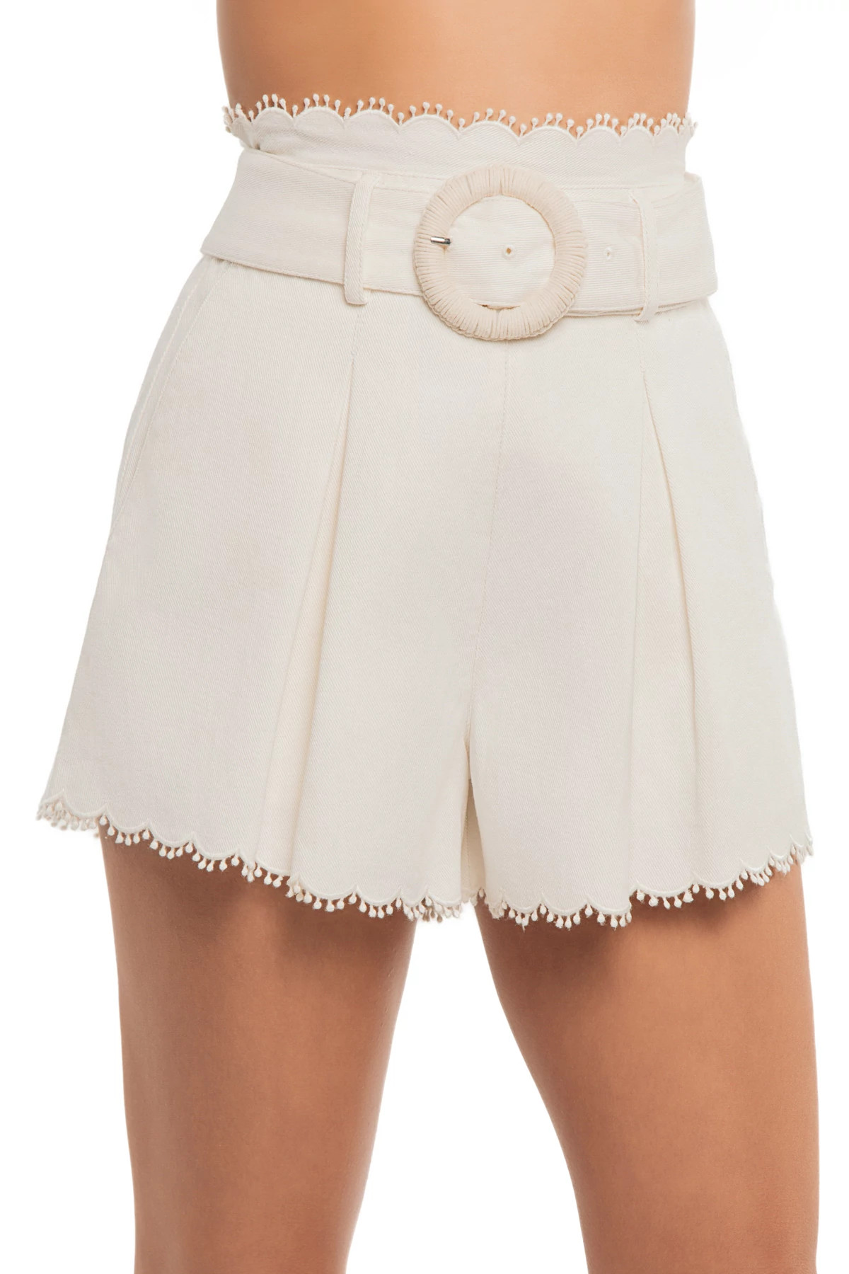 WHITE Festone Shorts image number 1