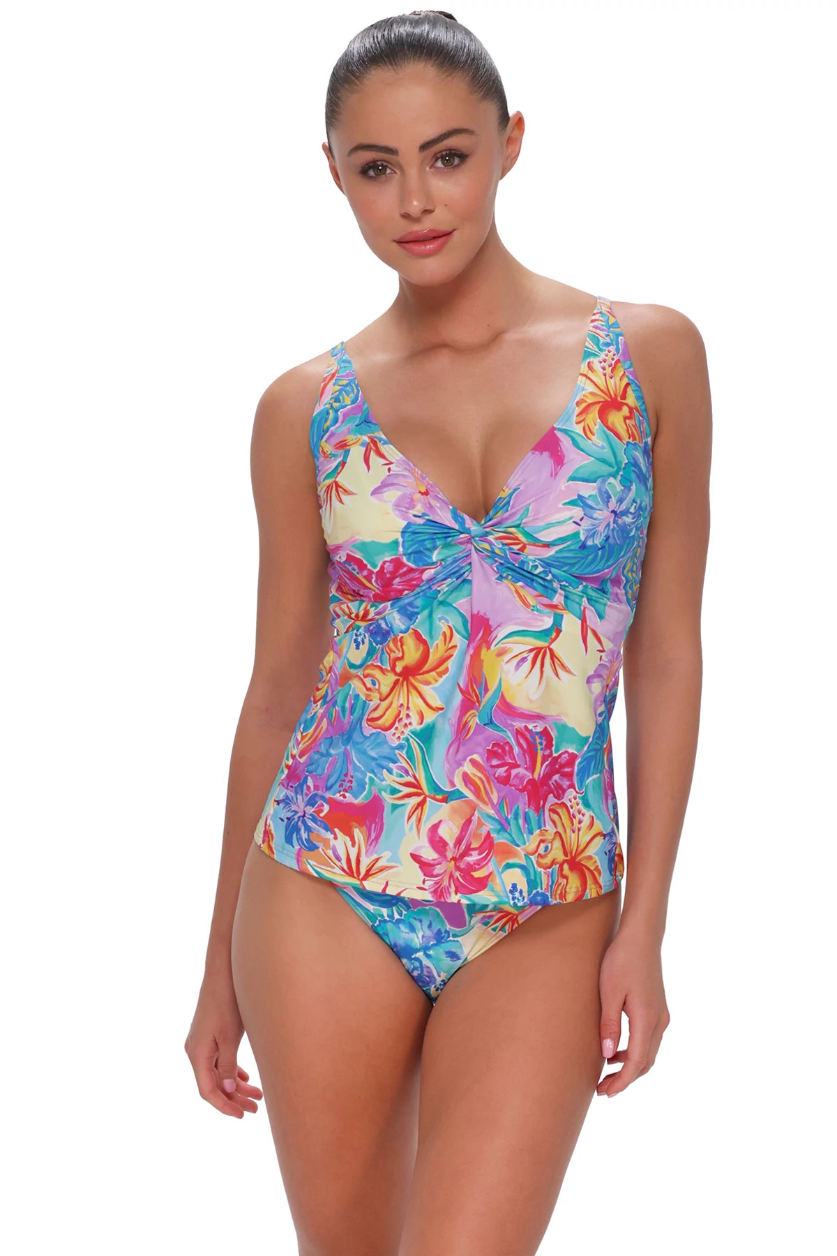 ALOHA VISTA Forever Underwire Tankini Top (E-H Cup) image number 1