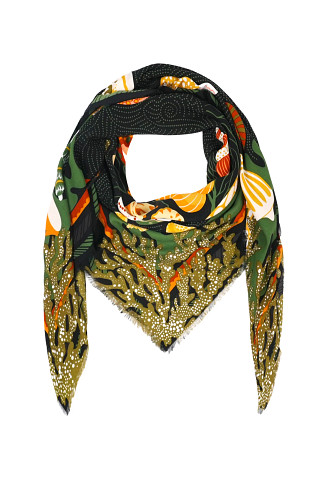 BLACK Coral Sarong