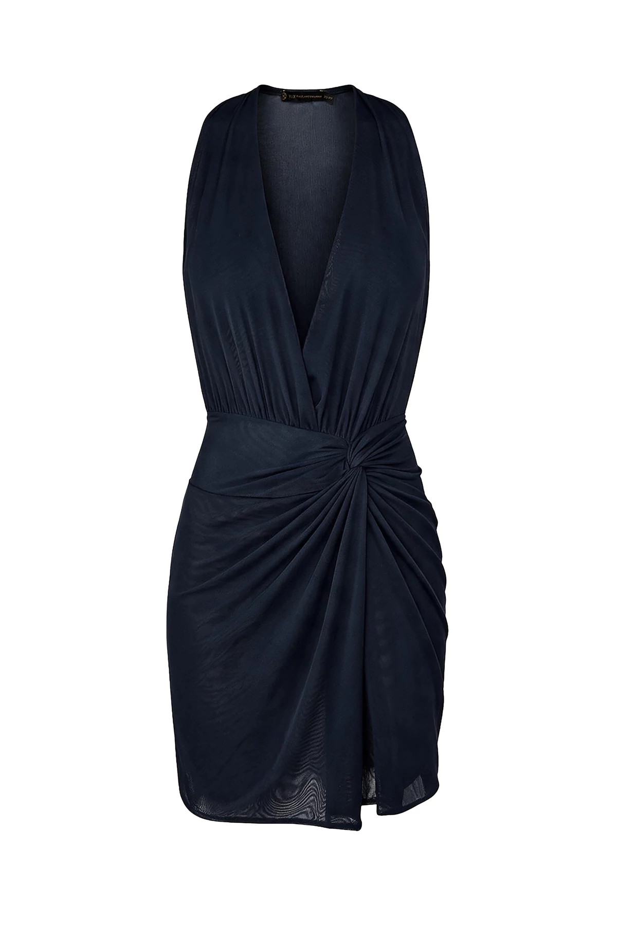 ABYSSAL BLUE Karina Mesh Mini Cover Dress image number 3