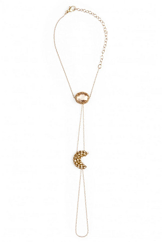 GOLD Feyre Moon Hand Chain