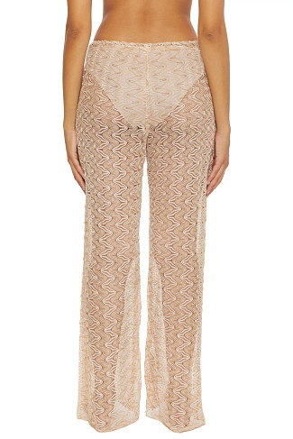 LATTE Riviera Metallic Crochet Pants