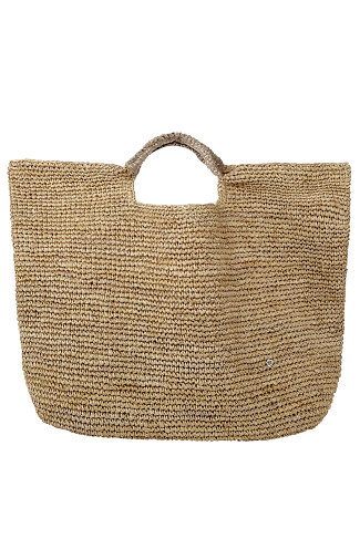 NATURAL/GOLD Napa Lux Tote