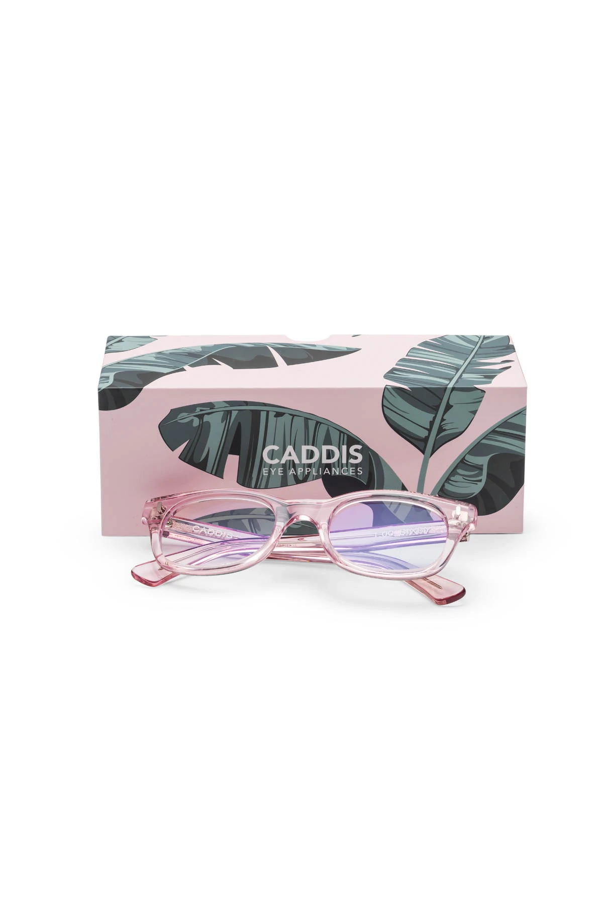 POLISHED CLEAR PINK Bixby Blue Light Filter Glasses image number 3