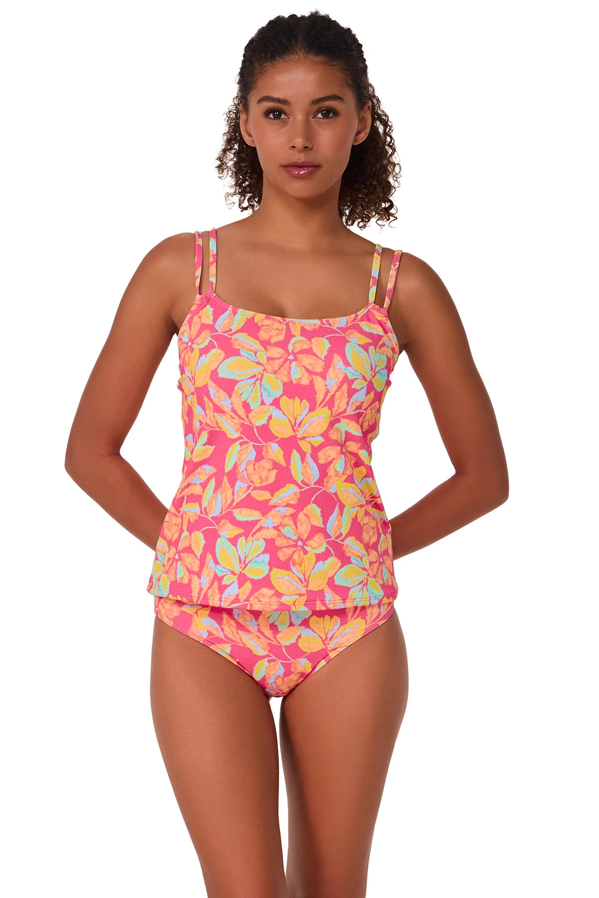 MAGIC HOUR CREPE Taylor Underwire Tankini (D+ Cup) image number 1