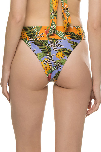 STRIPED BANANAS Striped Bananas Brazilian High Waist Bikini Bottom