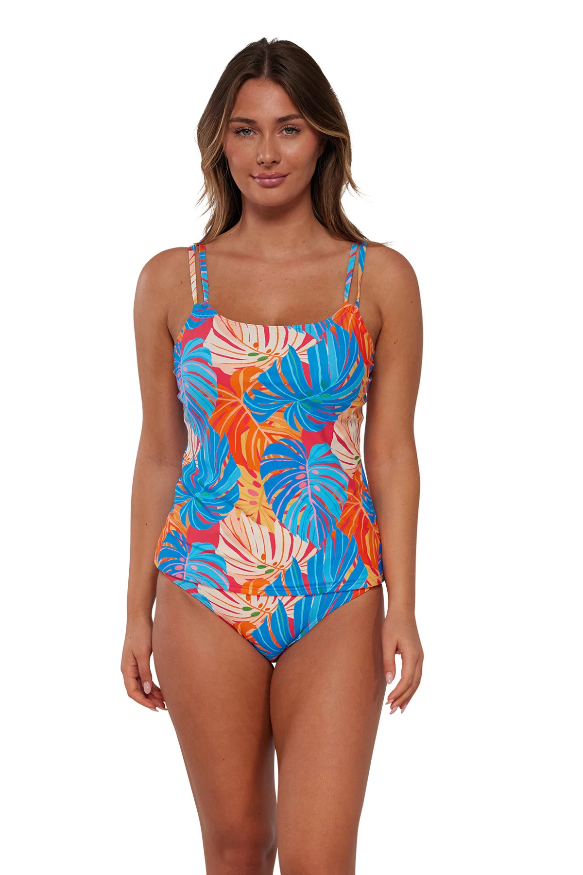 ZESTY TROPICANA Taylor Underwire Tankini Top (D+ Cup) image number 1