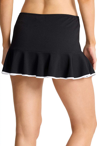 BLACK Cabana Flounce Skirted Bikini Bottom