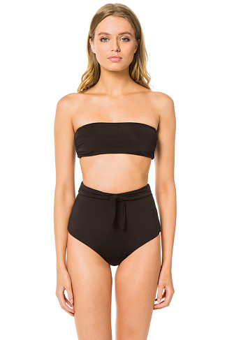 BLACK Abigail Bandeau Bikini Top