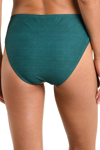 JUNGLE Palm Print High Waist Bikini Bottom