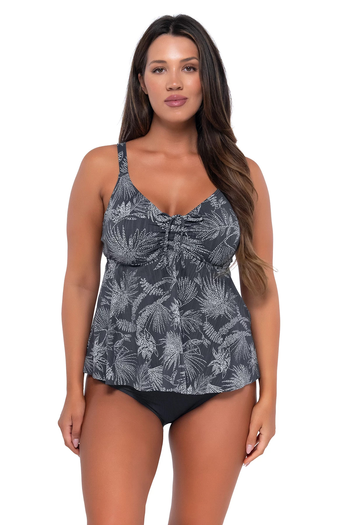 FANFARE SEAGRASS TEXTURE Marin Tankini Top image number 1