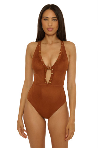 ALMOND Montauk One Piece Swimsuit