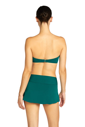 MALACHITE Tie Front Bandeau Bikini Top