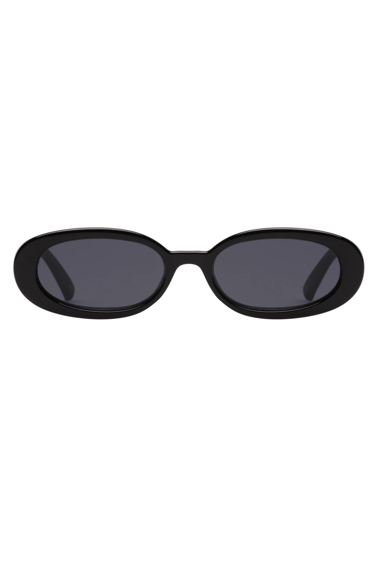BLACK Outta Love Oval Sunglasses image number 2