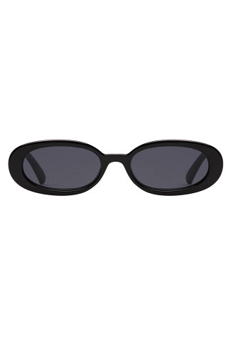 BLACK Outta Love Oval Sunglasses