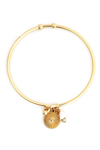 GOLD Gold Charm Bracelet
