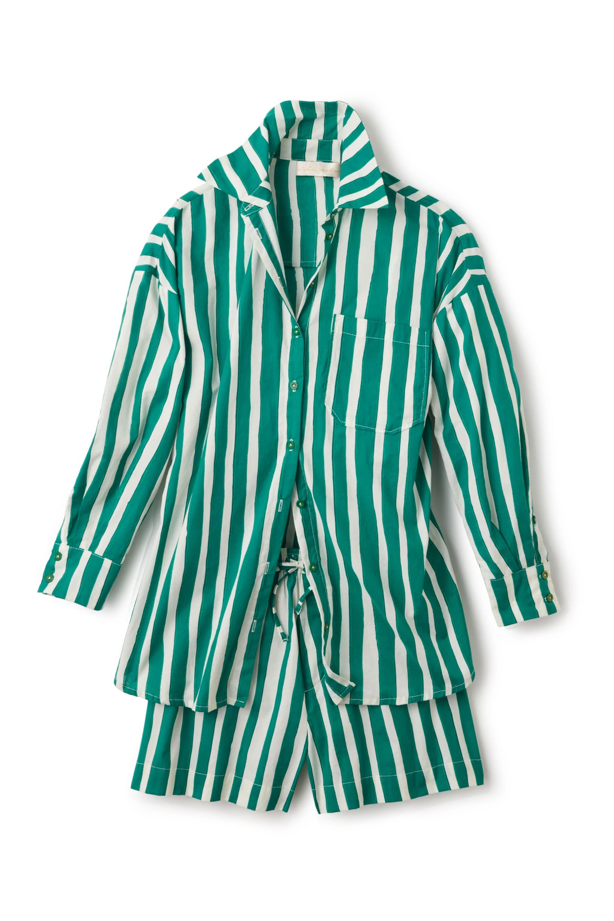 BATIK STRIPE LAWN Jennifer Cotton Long Sleeve Shirt image number 3