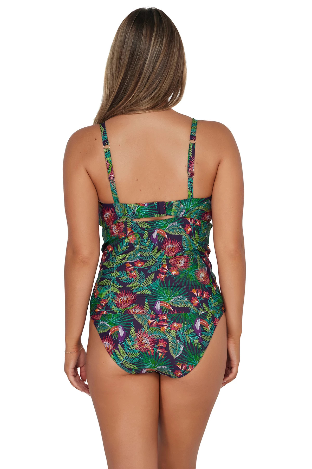 WELCOME TO RIO Zuri V-Wire Tankini Top (D+ Cup) image number 3