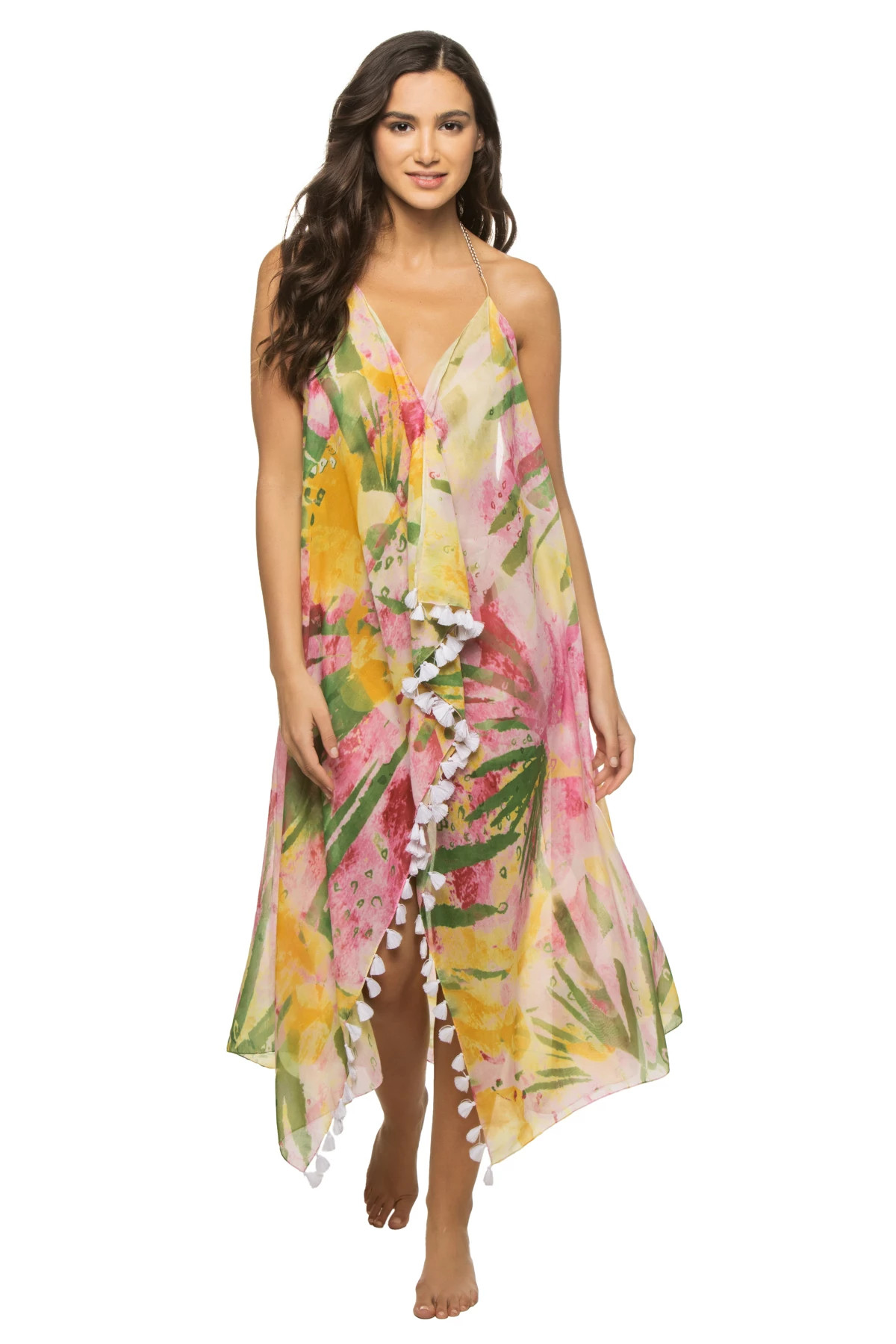 MULTI One Summer Day Midi Dress image number 1