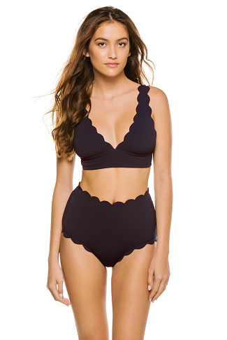 BLACK/INDIGO Santa Clara Reversible Bikini Top