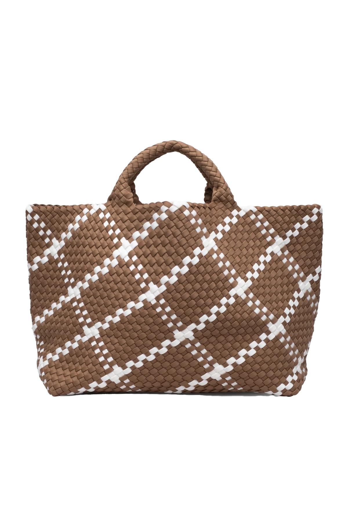 Naghedi Neoprene Basket Weave Tote in Ochre - Gifts for Her