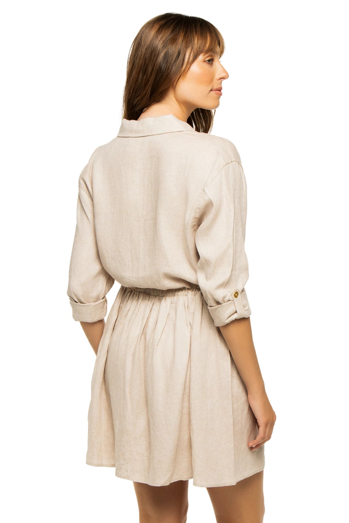 TAUPE Delphine Coast Shirt Dress image number 2