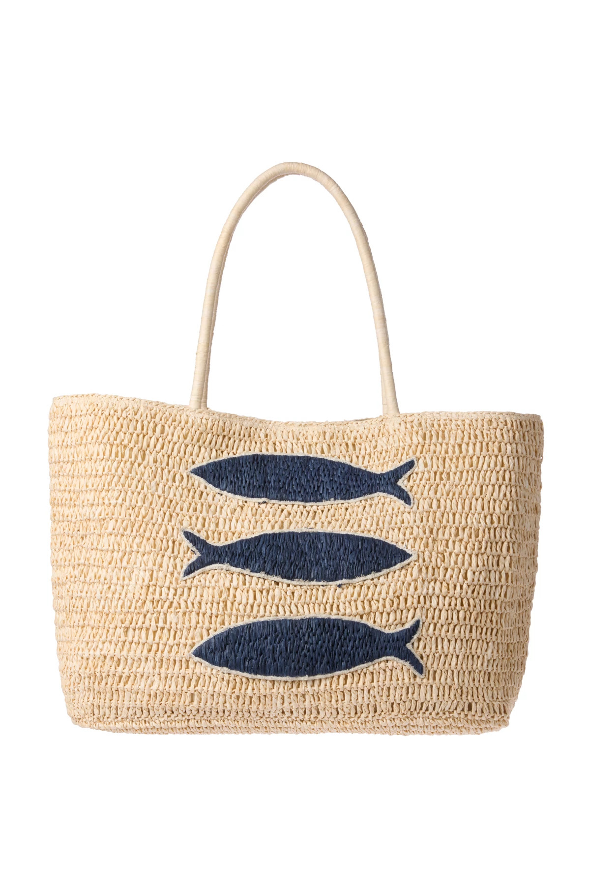 NATURAL Jacquline Raffia Beach Tote image number 1