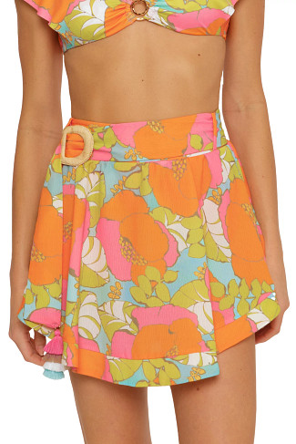MULTI Playa De Flor Mini Skirt