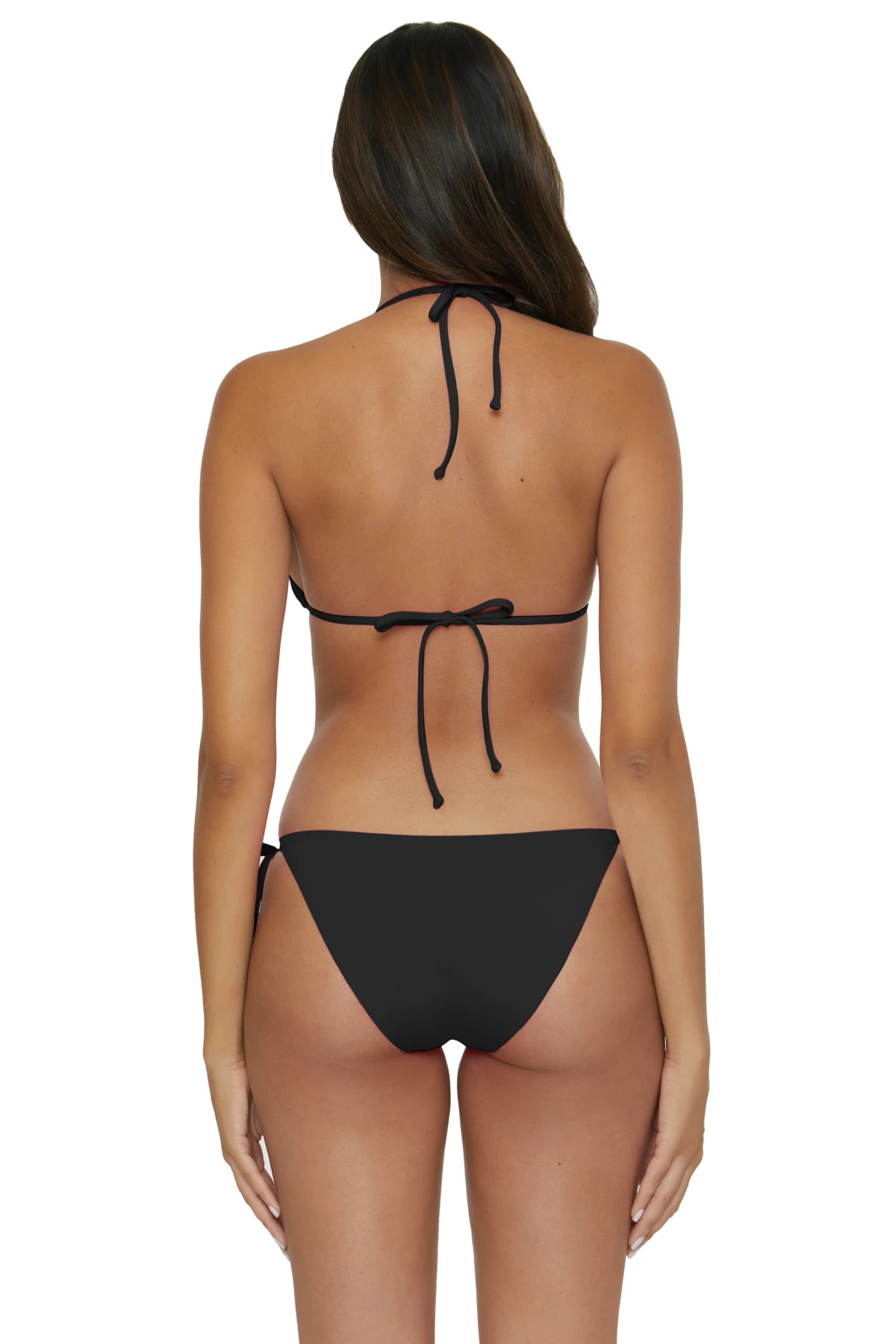 BLACK Cheryl Triangle Bikini Top image number 2