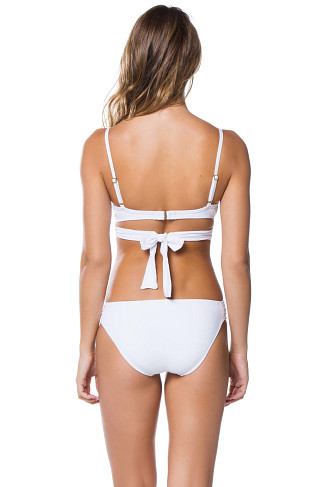 WHITE Wrap Bra Underwire Bikini Top