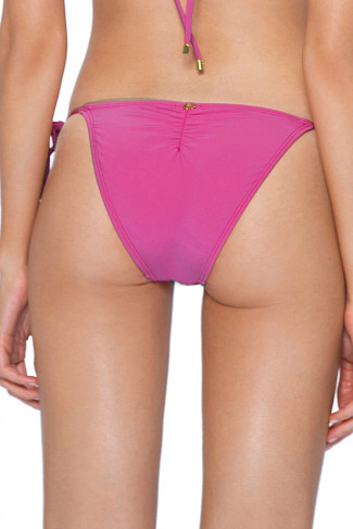 COSMO PINK Lace Tie Side Brazilian Bikini Bottom